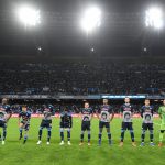 La squadra del Napoli sul campo del Maradona