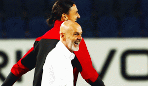 Stefano Pioli e Zlatan Ibrahimovic