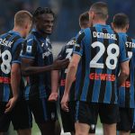 L'Atalanta festeggia un goal