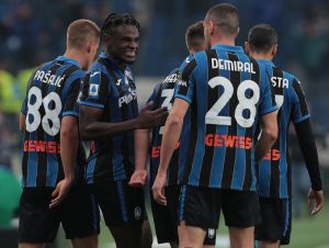 L'Atalanta festeggia un goal