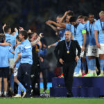 Il City festeggia la vittoria della Champions